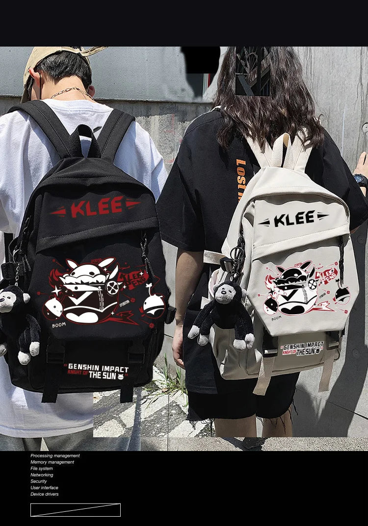 Femlion Klee Backpack: Stylish Schoolbag for Teens, Travel, and Books