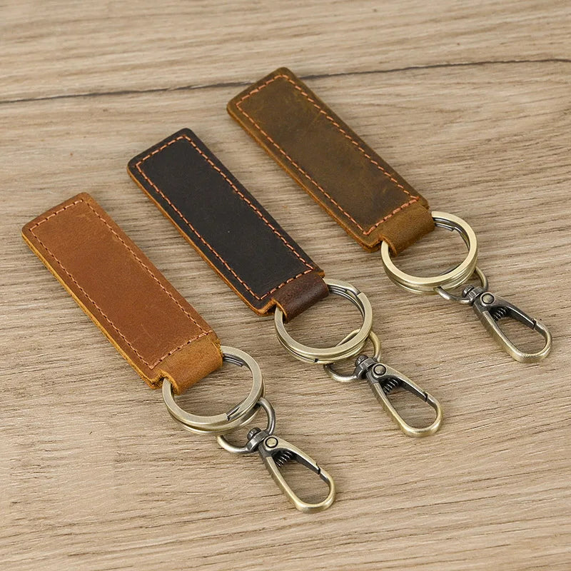 Femlion Genuine Leather Keychains: Custom Logo Key Rings for Promotion & Gifting