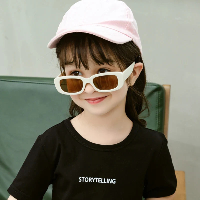 Femlion Kids Sunglasses: Square Frame Children Sun Shades with UV Protection