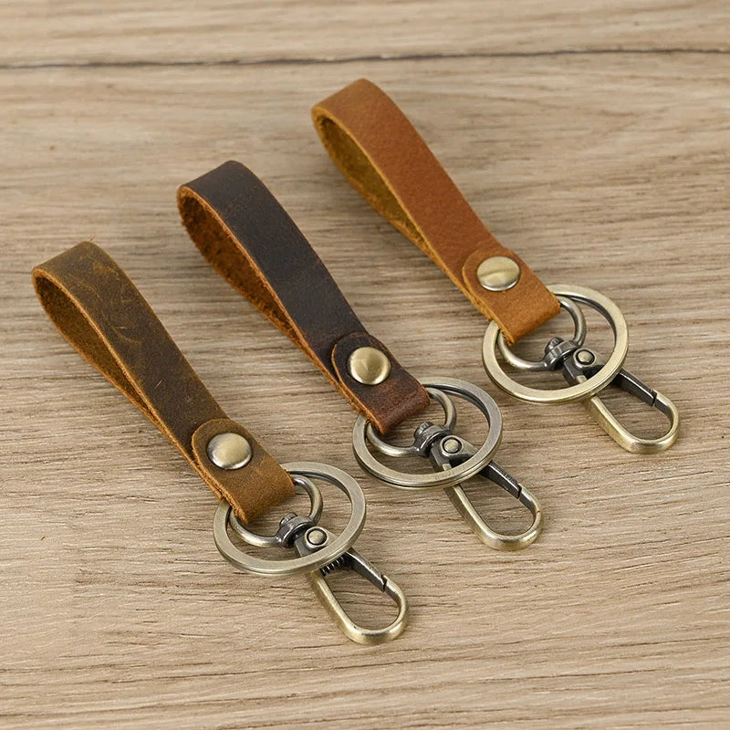 Femlion Crazy Horse Leather Keychain 3 pcs Lot