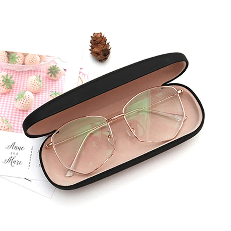 Femlion Leather Glasses Box: Portable Hard Eyewear Protector Holder