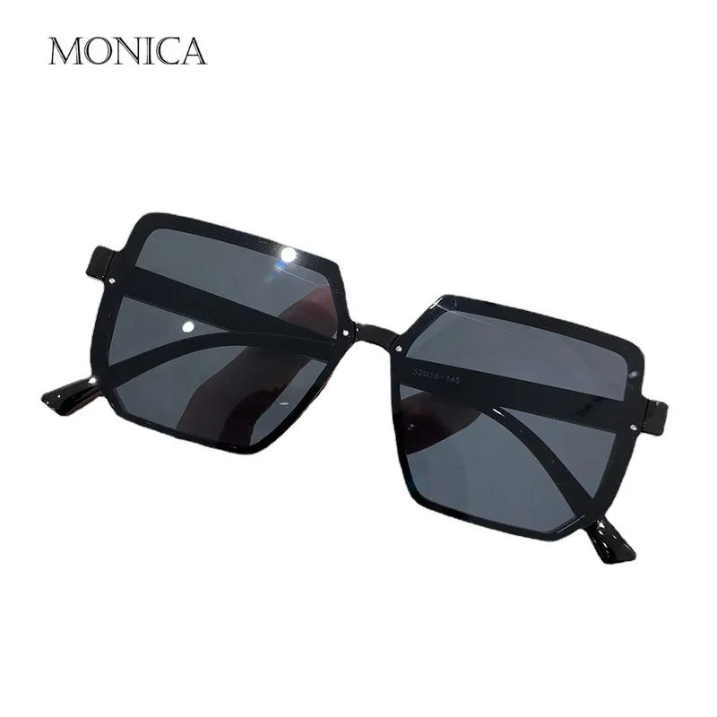 Femlion Vintage Square Rimless Sunglasses UV400 Luxury Brand Fashion Eyewear