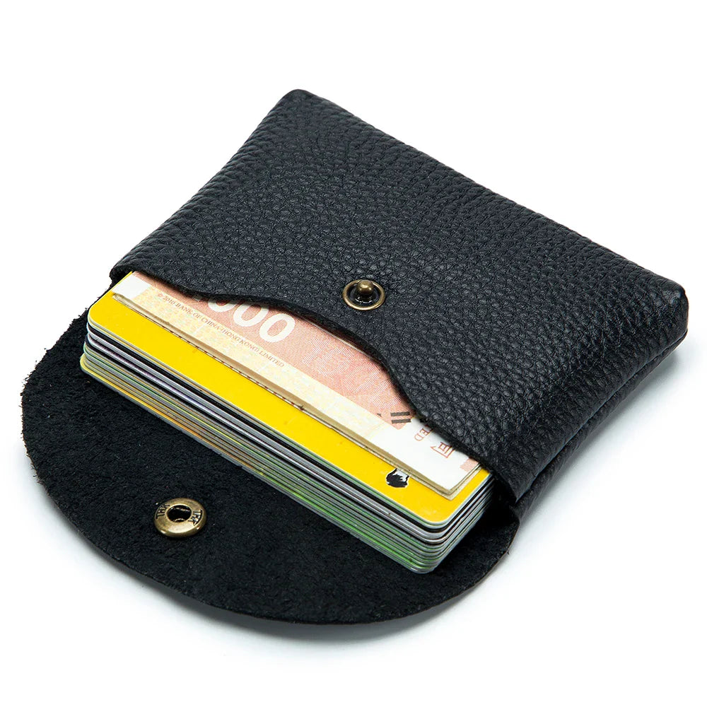 Femlion Slim Leather Card Holder Wallet for Men and Women