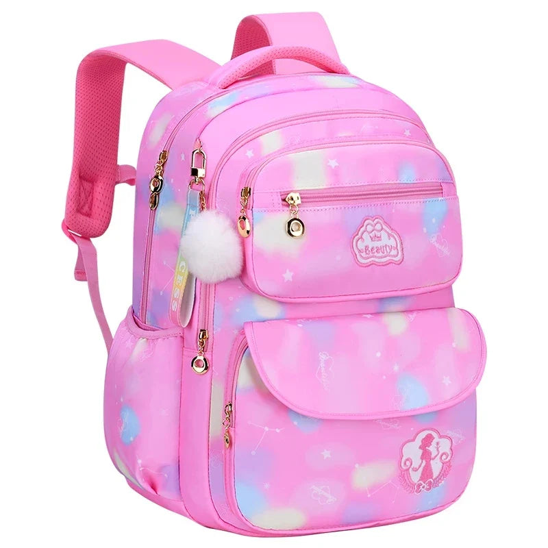 Femlion Pink Garden Kawaii School Bag for Kids and Teens