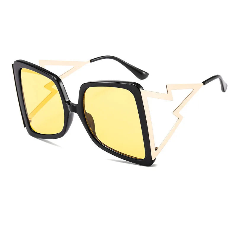 Femlion Bow Square Sunglasses: Luxury Oversize Shades for Women