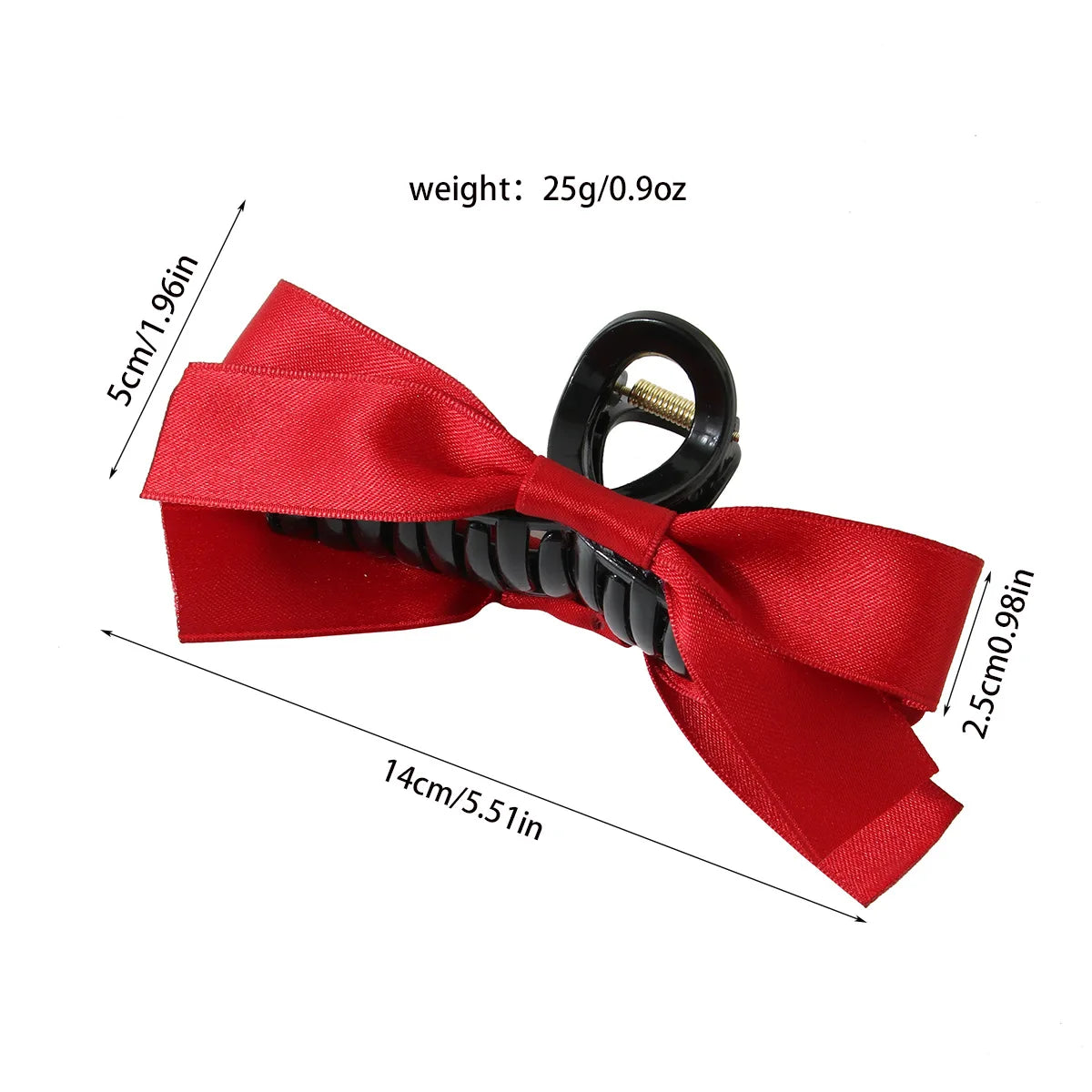 Femlion Vintage Satin Bow Hair Clips for Elegant Women Hair Accessories