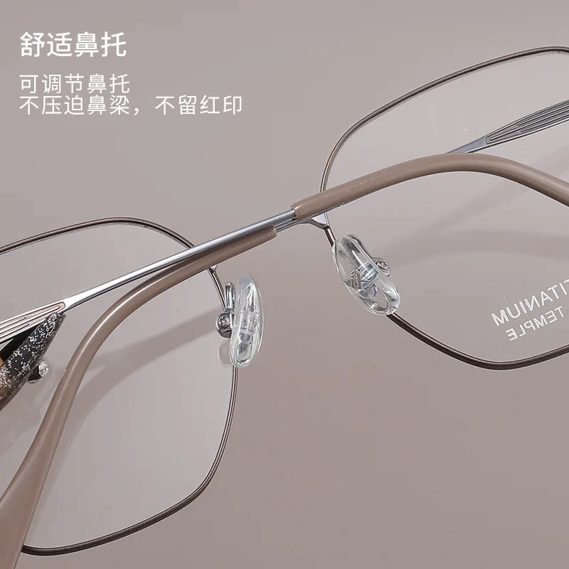 Femlion Titanium Small Frame Glasses Ultra Light Men Women Optical Frame Customized