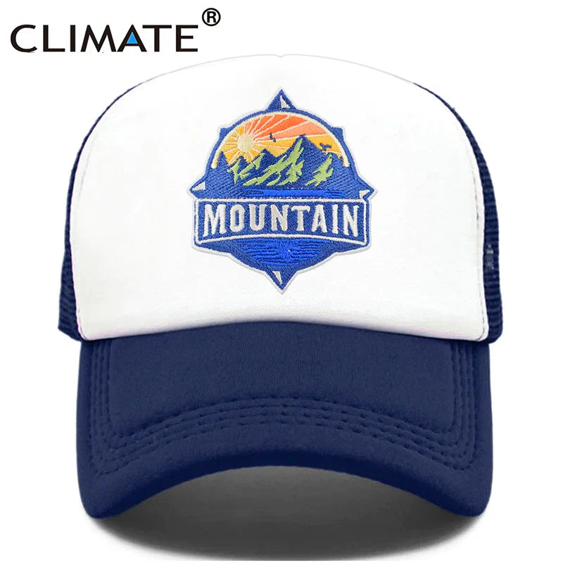 Femlion Peak Mesh Trucker Cap - Cool Mountain Hiking Baseball Hat