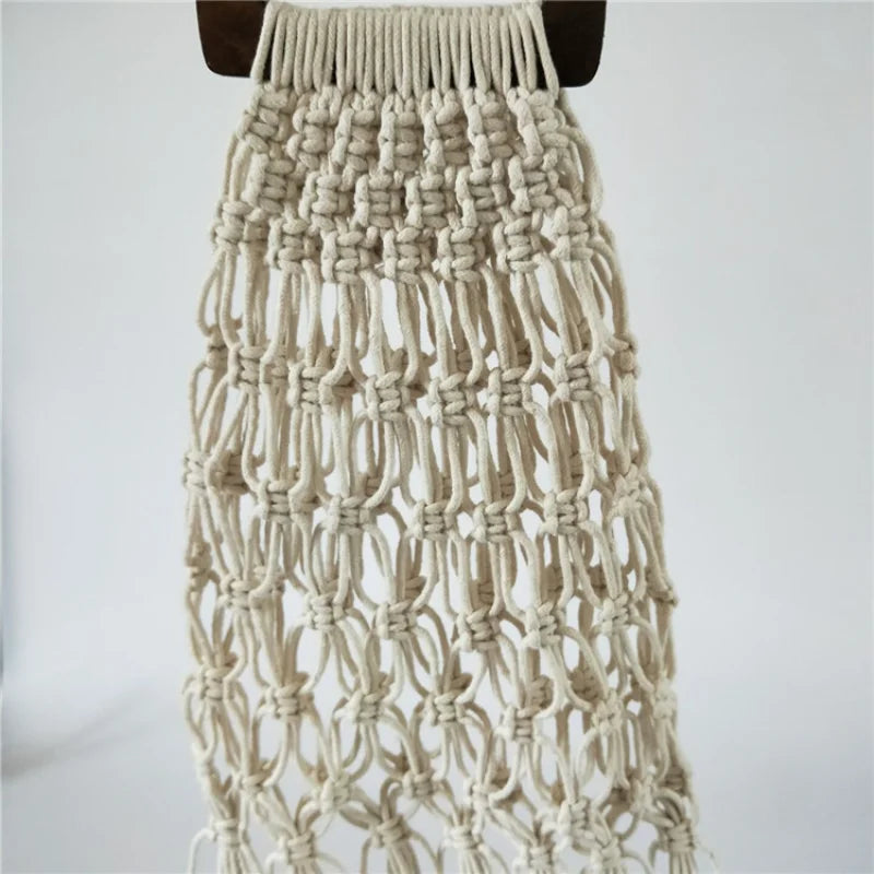 Femlion Straw Woven Tassel Beach Bag