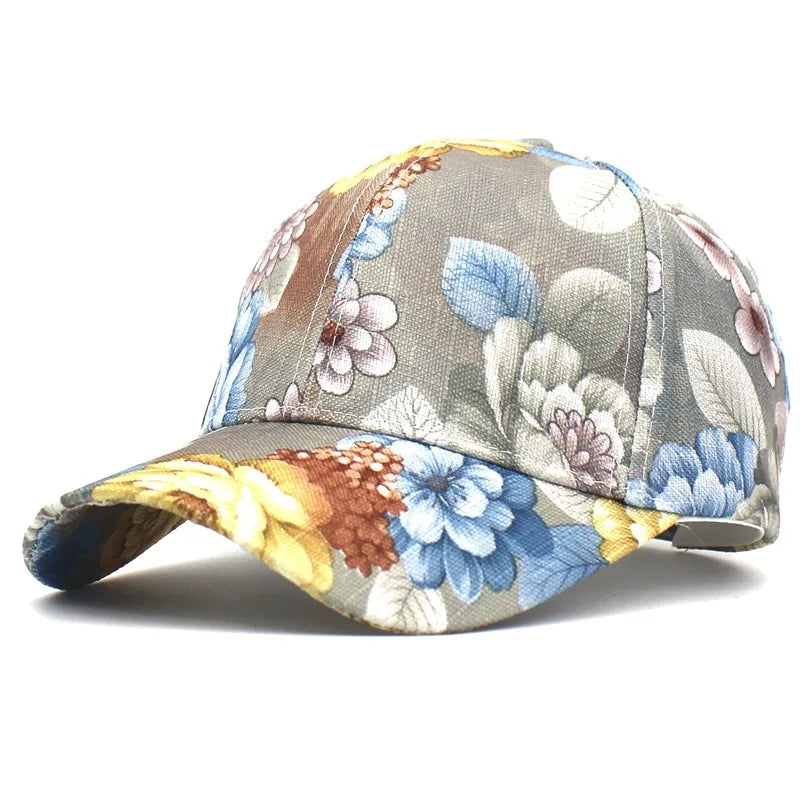 Femlion Women's Floral Spring Baseball Cap - Elegant & Breathable Fashion Hat