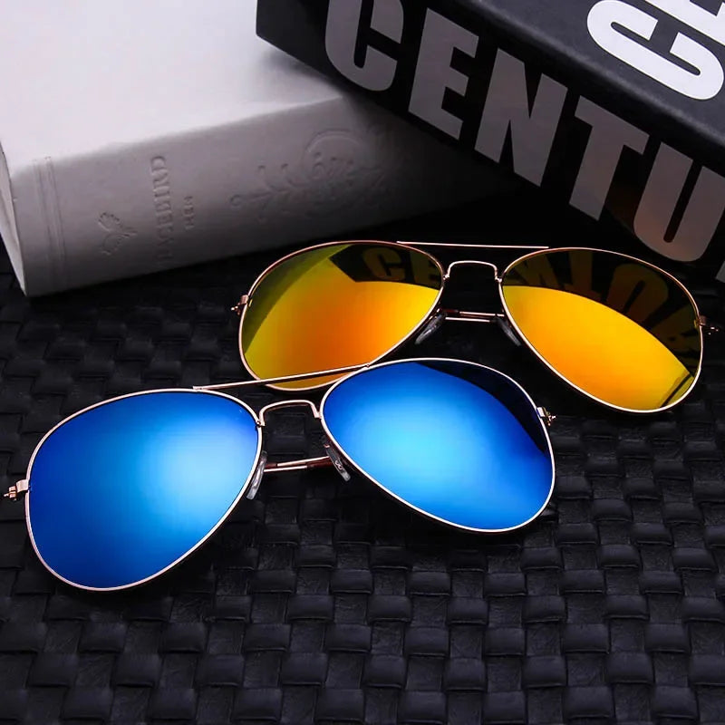 Femlion Aviator Sunglasses: Classic Unisex Driving Mirror Sun Glasses 3025