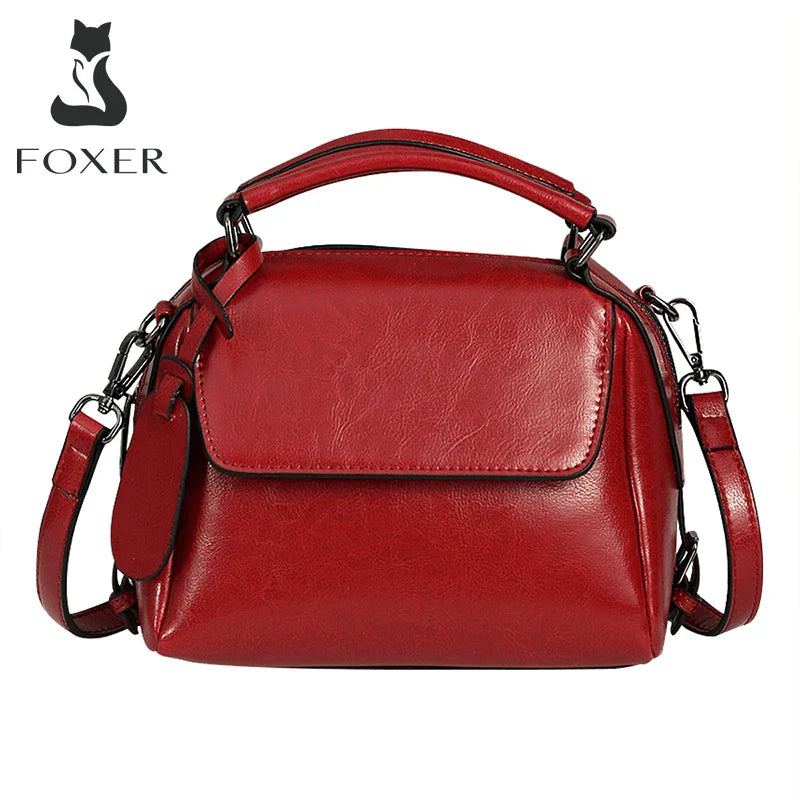 Femlion Fashion Crossbody Shoulder Bag PU Leather Large Capacity Totes Casual Messenger Lady Handbag