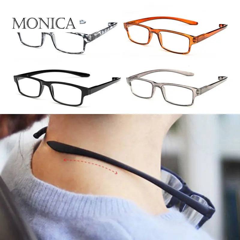 Femlion Ultra-light Resin Reading Glasses Unisex 100-400 Degree Comfortable Eyeglasses