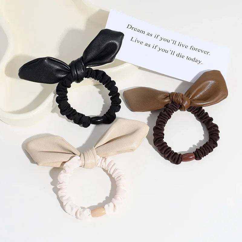 Femlion Velvet Bow Ponytail Hair Ties for Women