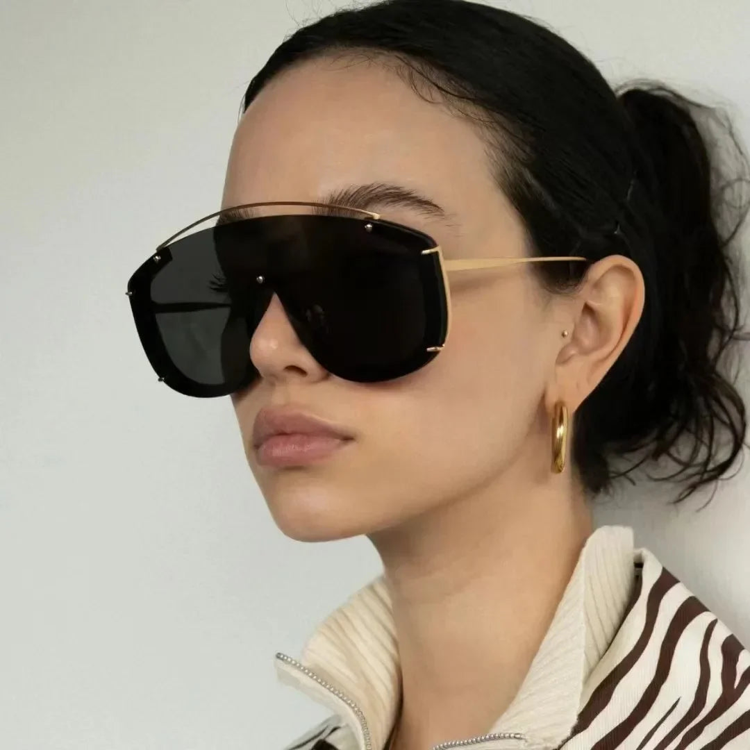 Femlion Square Frame Sunglasses: Modern Oversized Vintage Style