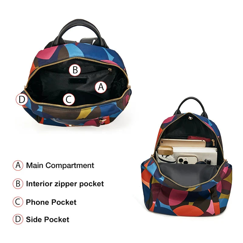 Femlion Waterproof Fashion Backpack: Stylish Anti-Theft School Bag for Teenage Girls