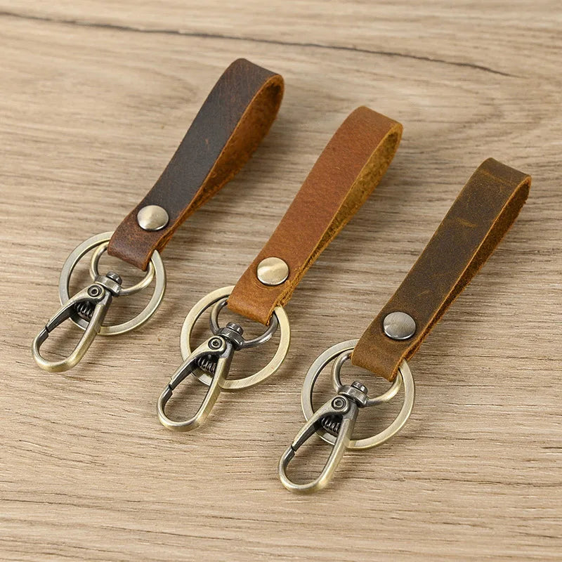 Femlion Crazy Horse Leather Keychain 3 pcs Lot