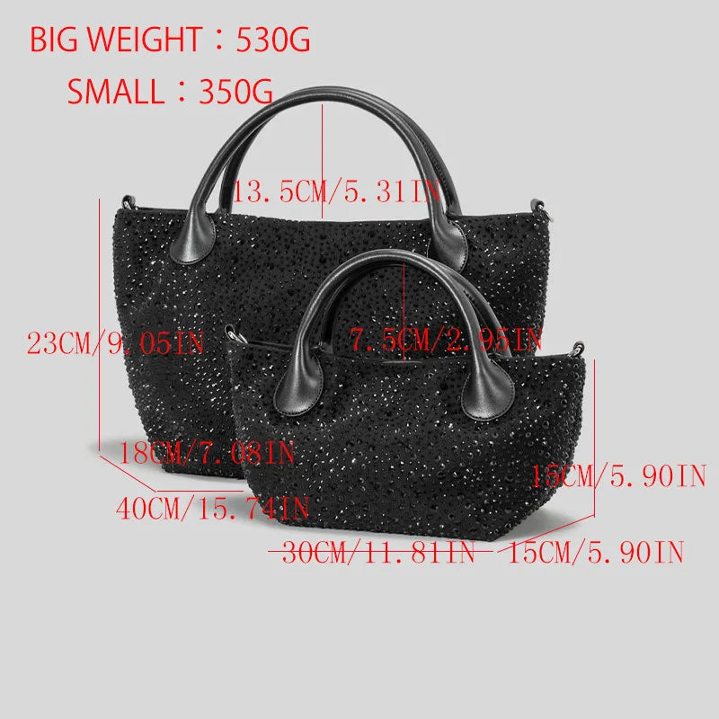 Femlion Rhinestone Crossbody Hobo Bag for Women: Trendy, Quality Handbag with Diamonds