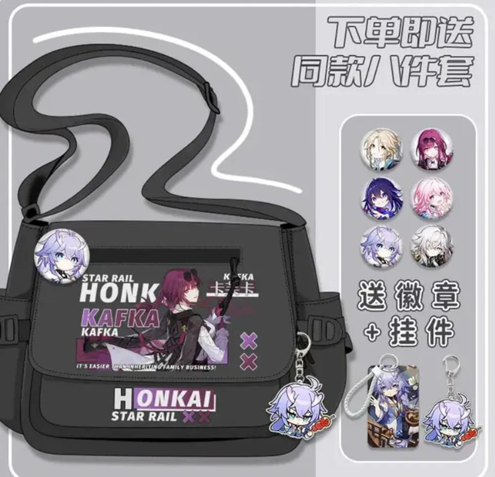 Femlion Honkai Star Rail Shoulder Bag Black White Crossbody