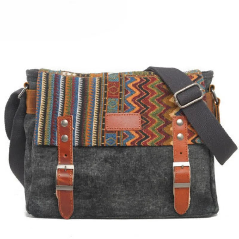 Femlion Ethnic Style Camera Bag with Removable Interior, Crossbody and Shoulder Carry