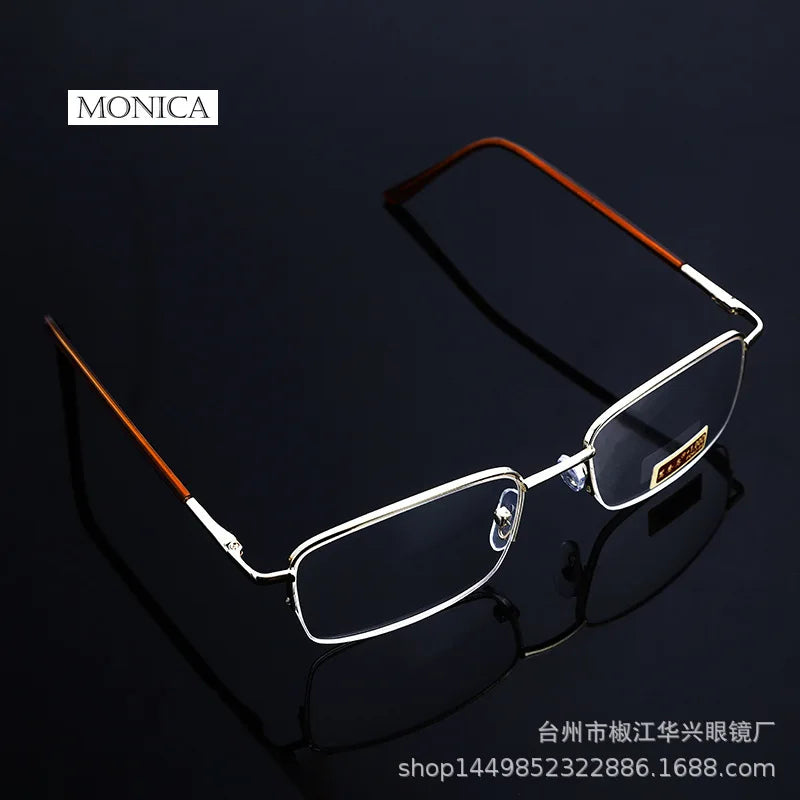 Femlion Square Full Frame Reading Glasses Men Women Anti-Scratch Diopter Eyewear