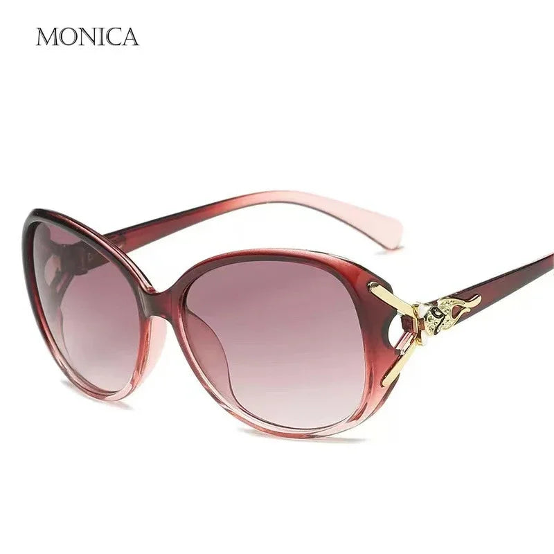 Femlion Classic Round Sunglasses UV400 Blocking Gradient Black Women's Outdoor Oculos Sol