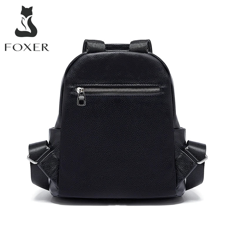 Femlion Split Leather Backpack for Women: Stylish Business & Travel Shoulder Bag