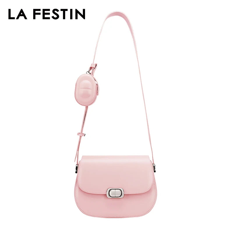 Femlion 2023 Women's Shoulder Bag: Fashionable Original Design Saddle Bag