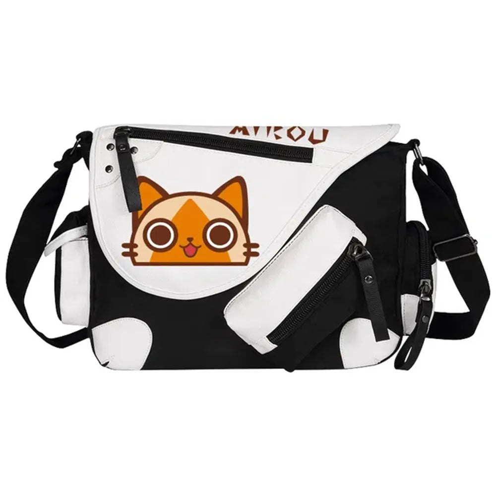 Femlion Monster Hunter Canvas Shoulder Bag Crossbody Travel Messenger Schoolbags