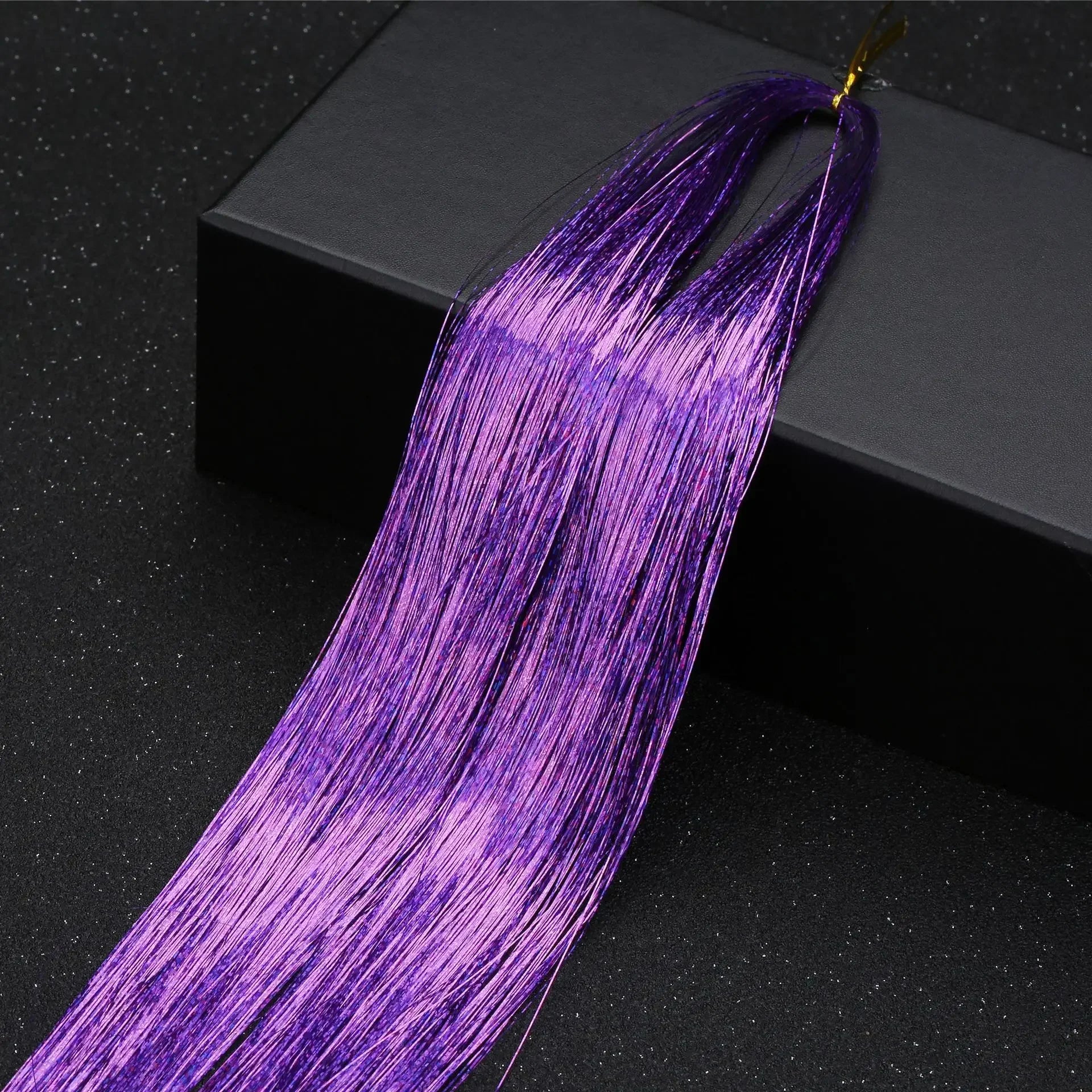 Femlion Rainbow Sparkle Hair Tinsel Strands - Glitter Hair Extensions & Headwear