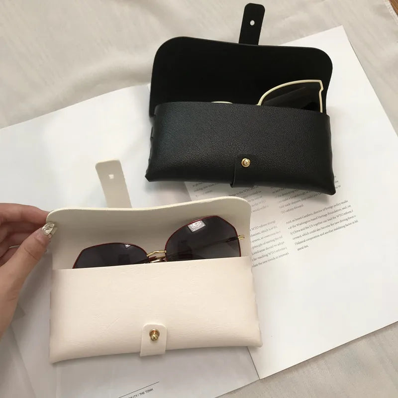 Femlion Leather Sunglasses Case: Fashionable Portable Eyeglasses Bag