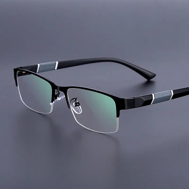 Femlion Blue Light Proof Glasses for Men Women - Half Rimless Frame