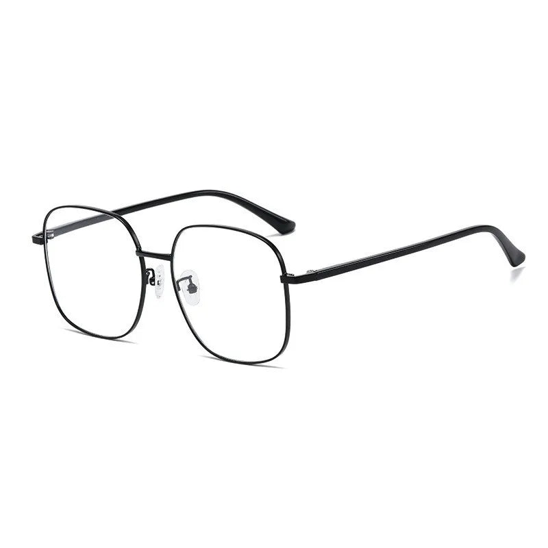 Femlion Round Metal Frame Anti Blue Light Myopia Glasses -1.0 to -6.0