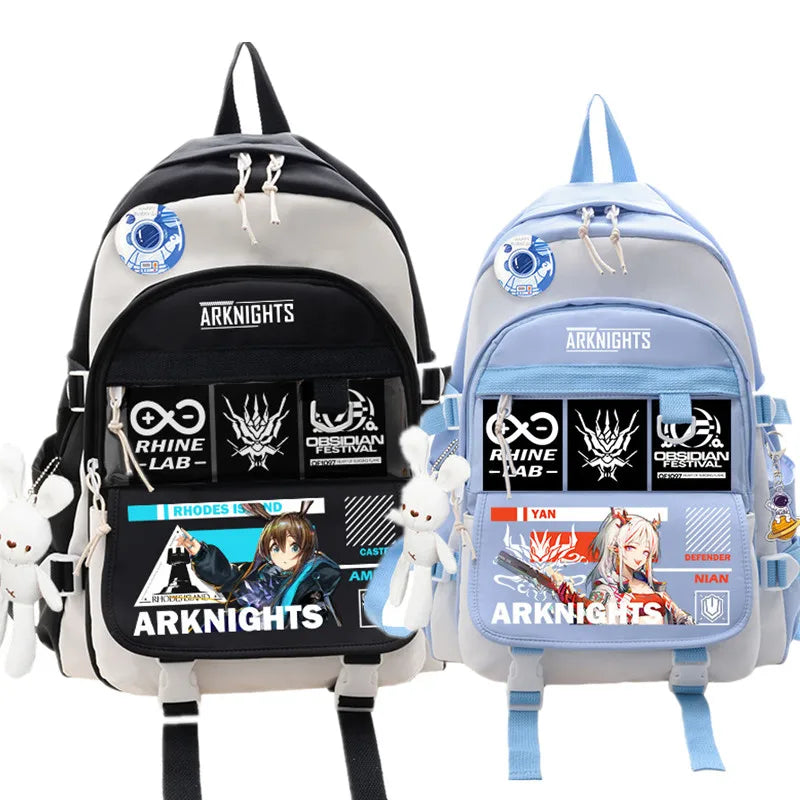 Femlion Anime Waterproof Backpack for School Travel Laptop Messenger Bag