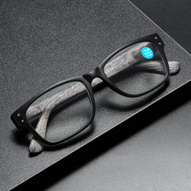 Femlion Wood Grain Anti Blue Light Reading Glasses +1.0 to +4.0 Diopter