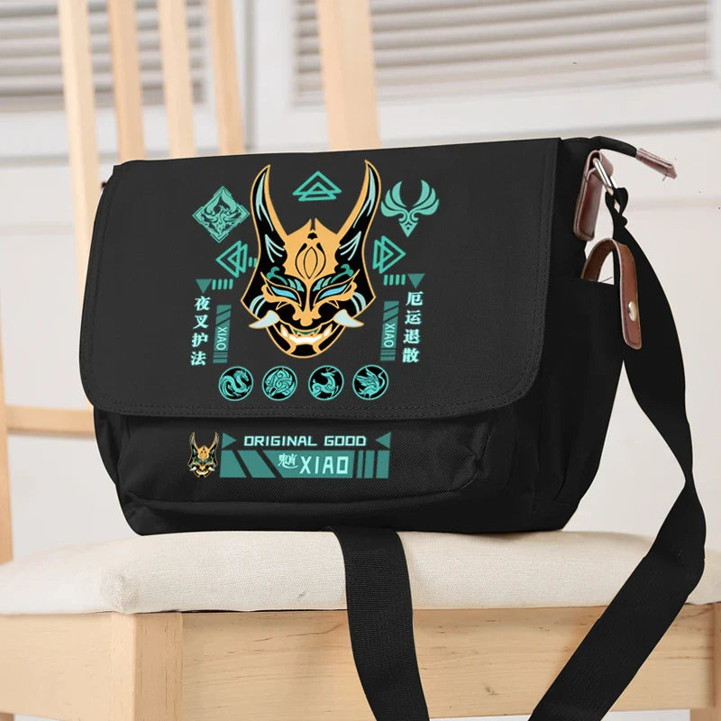 Femlion Anime Kazuha Zhong Li Shoulder Bag Crossbody Messenger for Fashion and Travel