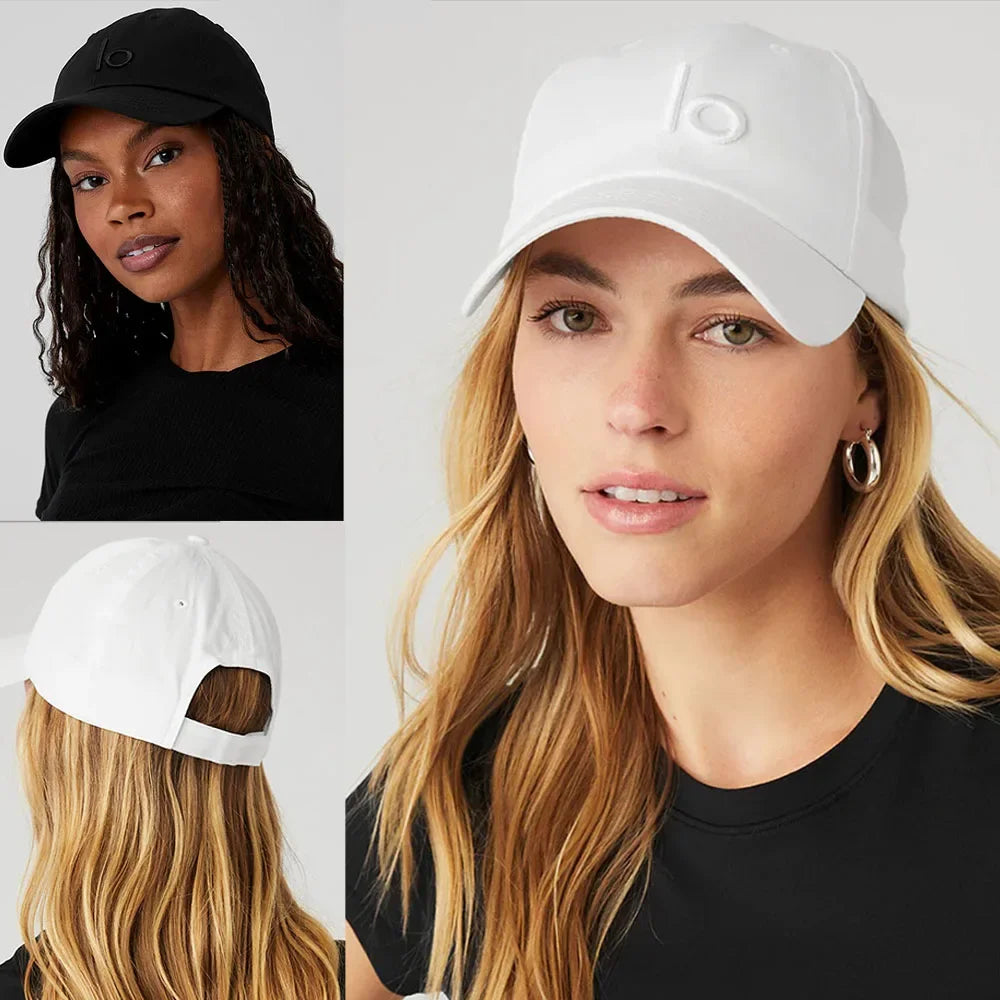 Femlion Embroidered Logo Yoga Baseball Hat - Casual and Fashionable Sunshade Cap