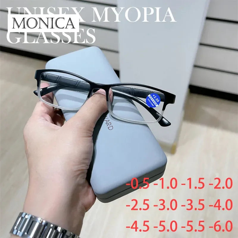 Metal Frame Myopia Glasses in Various Diopters - Femlion Brand