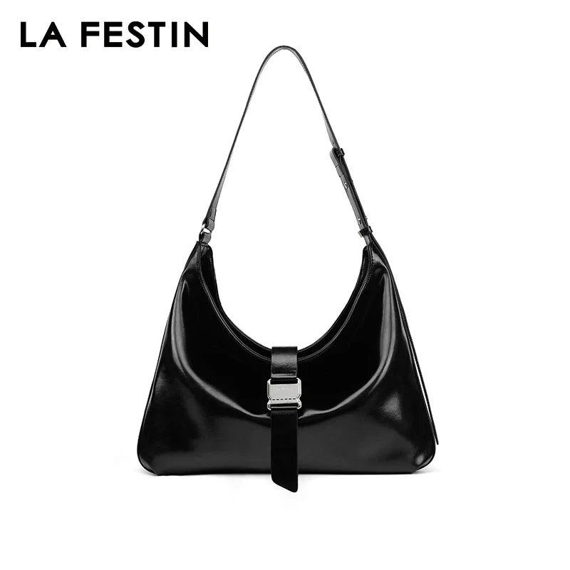 Femlion 2023 Tote Bag: Large Crossbody Shoulder Bag in Genuine Leather