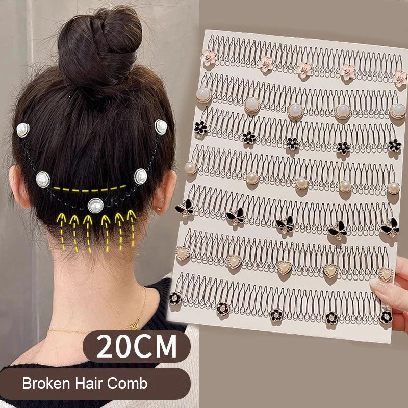 Femlion Hair Finishing Fixer Wavy Comb for Women's Hairstyle Accessories