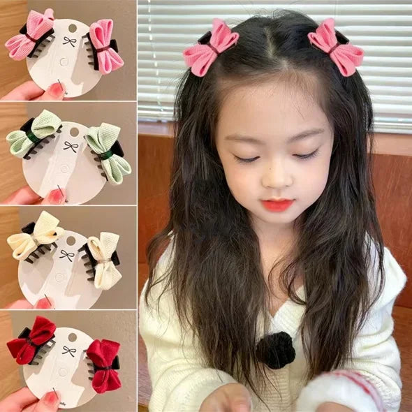 Femlion Mini Bow Hair Clip Claw Clamp - Cute Kawaii Hair Accessorie for Girls