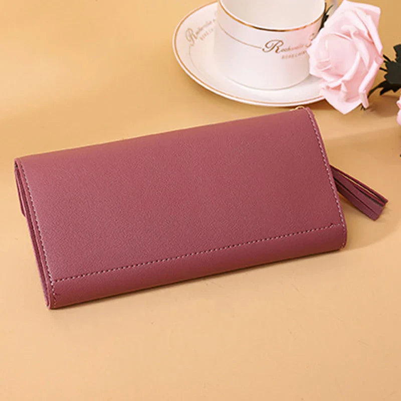 Femlion Long Clutch Wallet with Coin Purse, Card Holder & Phone Pocket