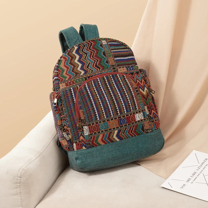 Femlion Boho Style Backpack: Spacious School Bag for Girls & Women