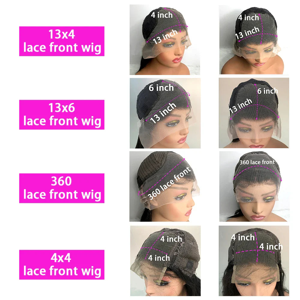 Femlion 13x6 HD Lace Front Wig Pre Plucked Human Hair Full Lace Wig