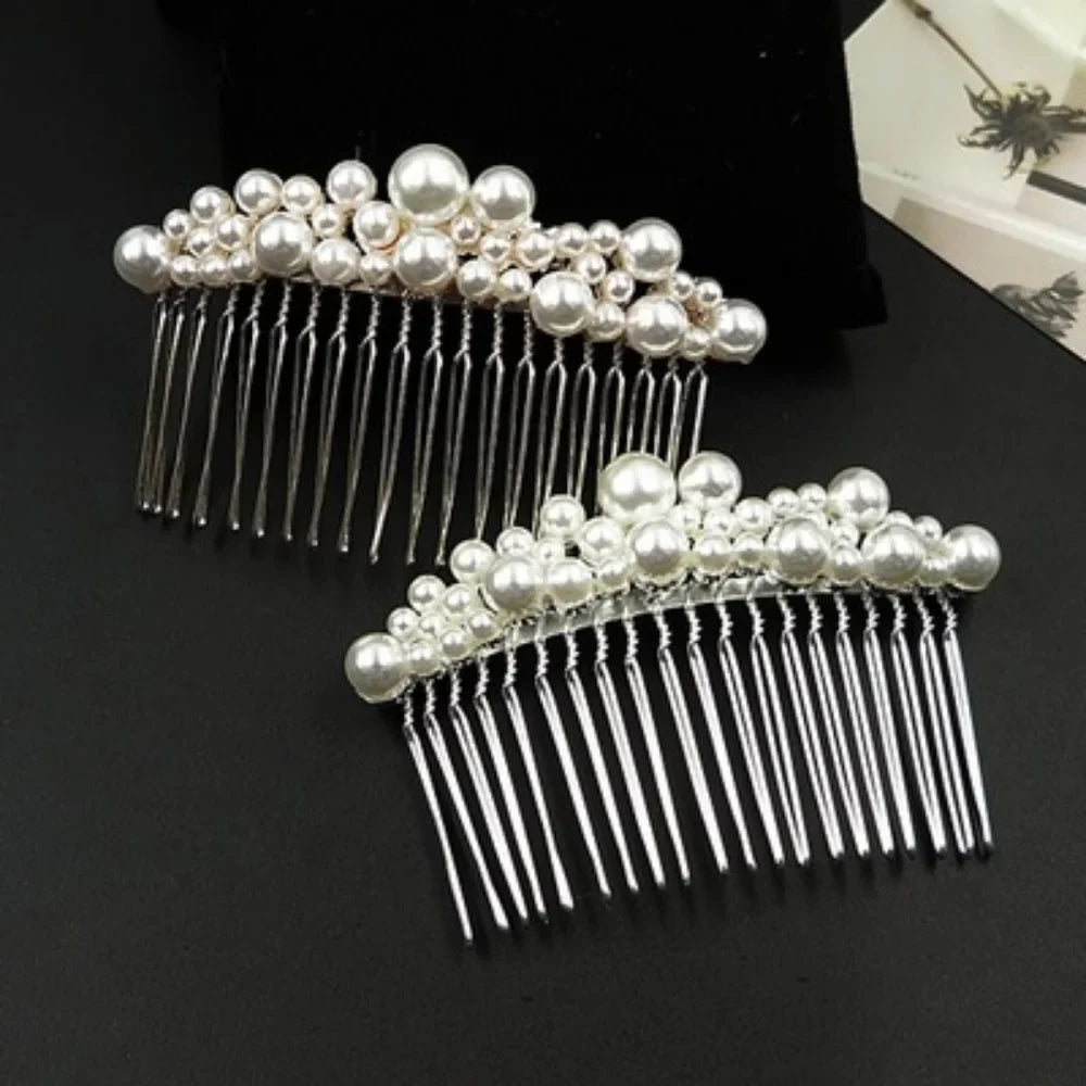 Femlion Crystal Bridal Hair Comb Pin for Women Wedding Accessories