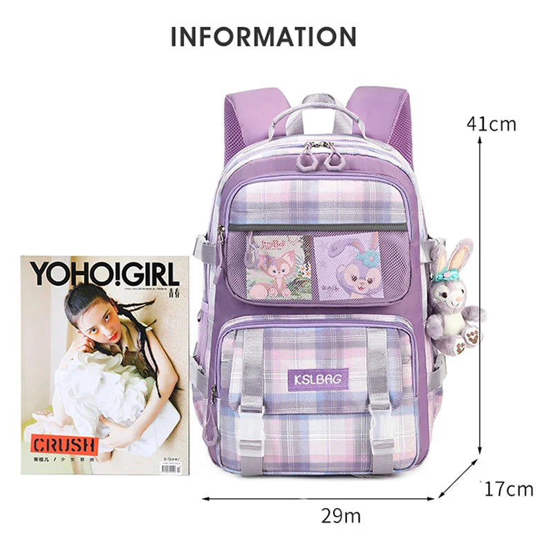 Femlion Cute School Bag Backpack for Little Girl Children Kindergarten Kawaii Bookbag