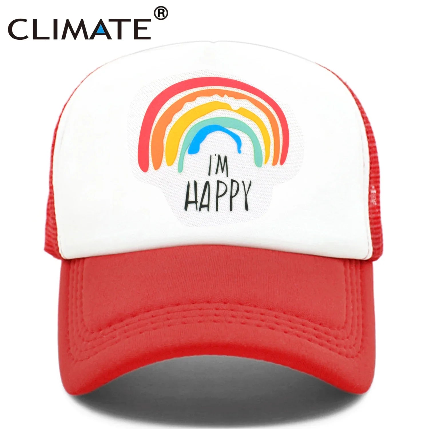 Femlion Rainbow Trucker Caps for Family Summer Fun