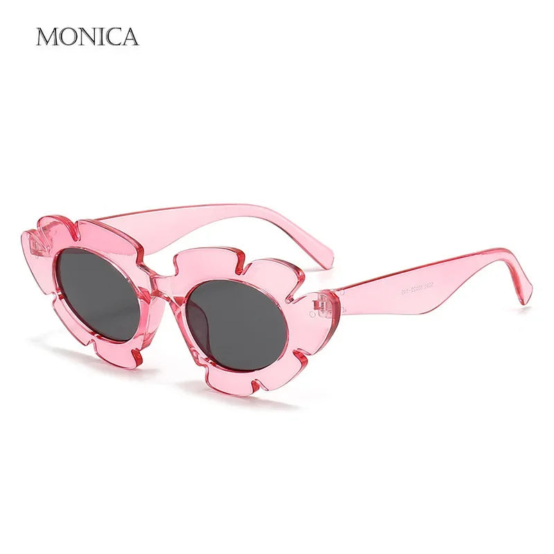 Femlion Oval Sunglasses Vintage Retro Design UV400 Candy Color Shades