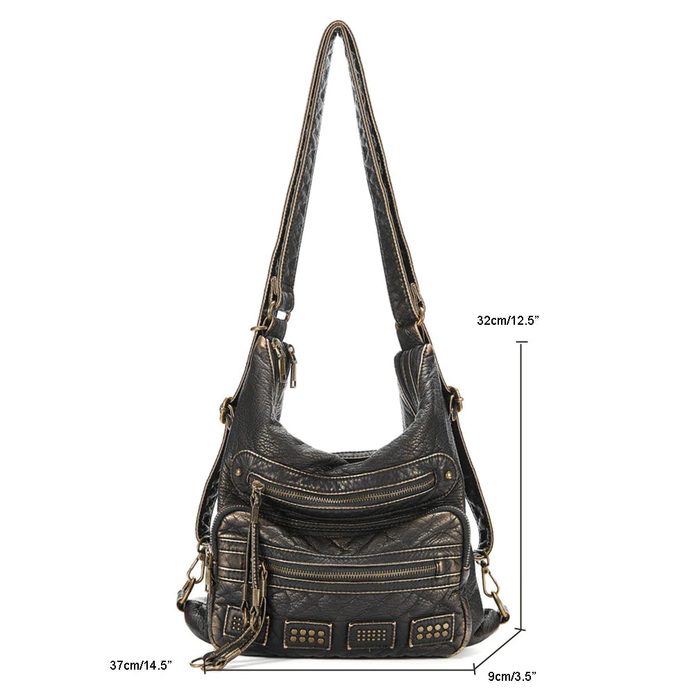 Femlion Bronze Shoulder Bag: Women's Y2K Multi-functional Tote & Handbag